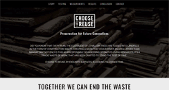 Desktop Screenshot of choosetoreuse.org